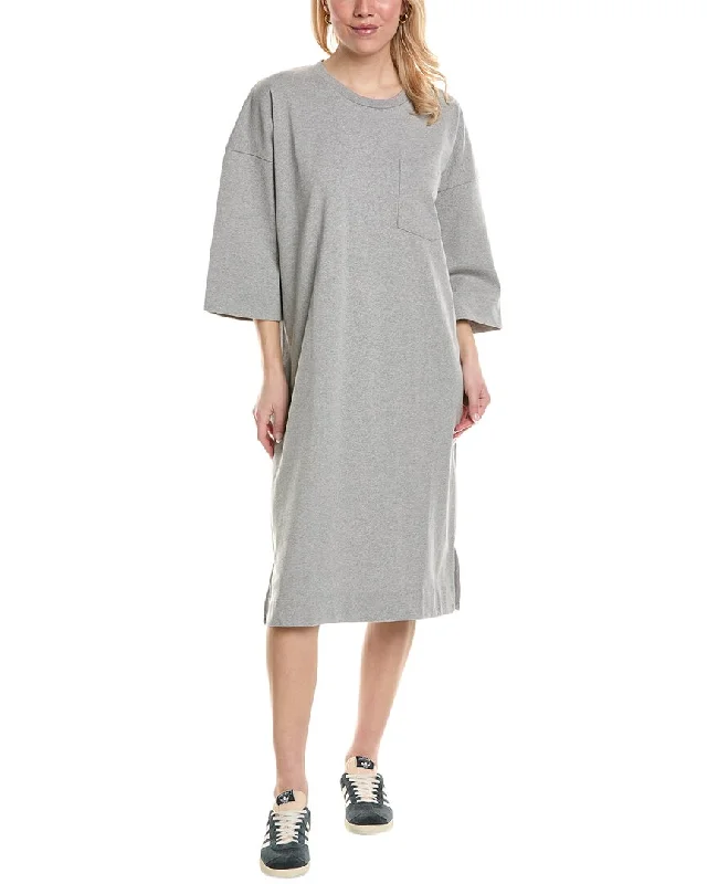 GANNI Relaxed T-Shirt Dress Casual Button Shirt