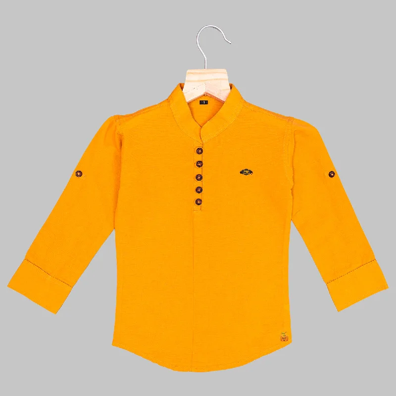 Mandarin Collar Boys Shirt Day Shirt Dress