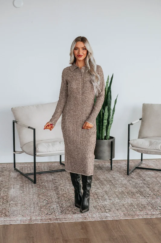 Marza Sweater Dress Trendy Knit Sweater