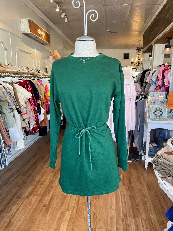 Hunter Green Sweater Dress Midi Sweater Dress