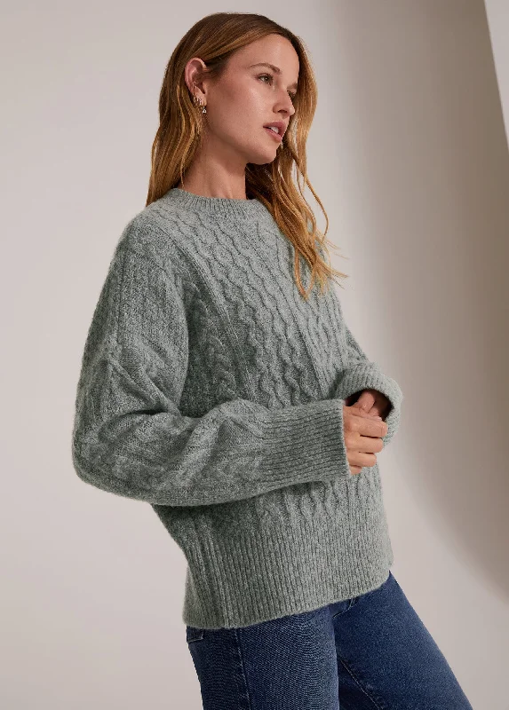 THE OVERSIZED CABLE SWEATER Simple Knit Sweater