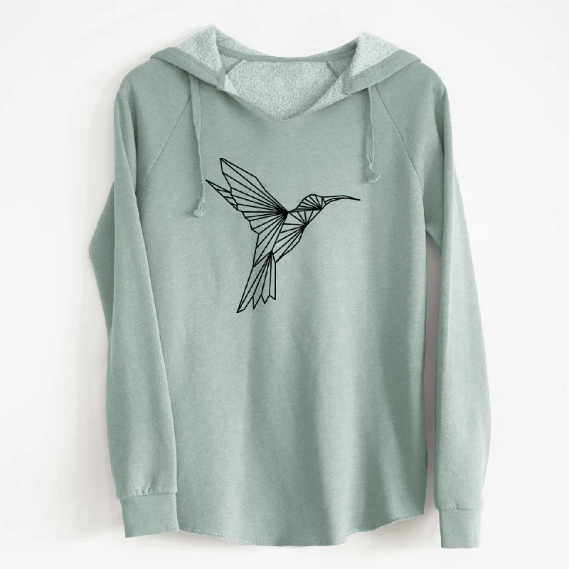 Geometric Hummingbird - Cali Wave Hooded Sweatshirt Women’s Oversized Hoodie