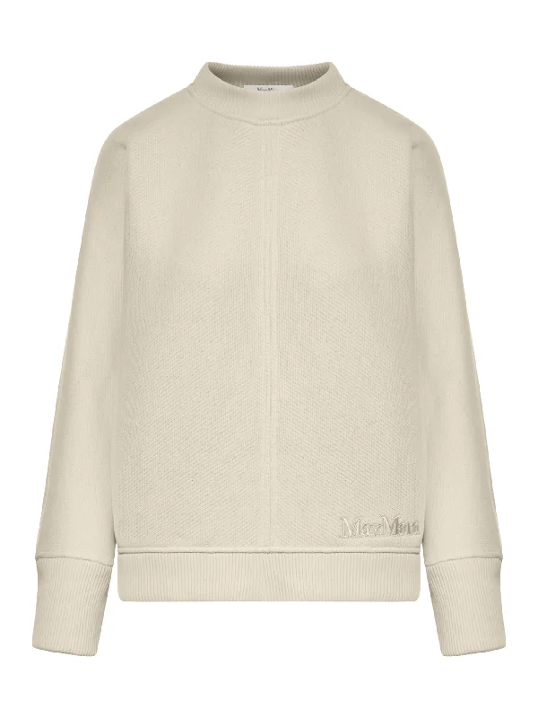 CREWNECK SWEATSHIRT IN COTTON Long Hoodie Sweatshirt