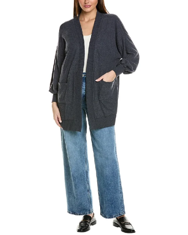 Project Social T Just Relax Heathered Cozy Seamed Cardigan Oversized sweaters