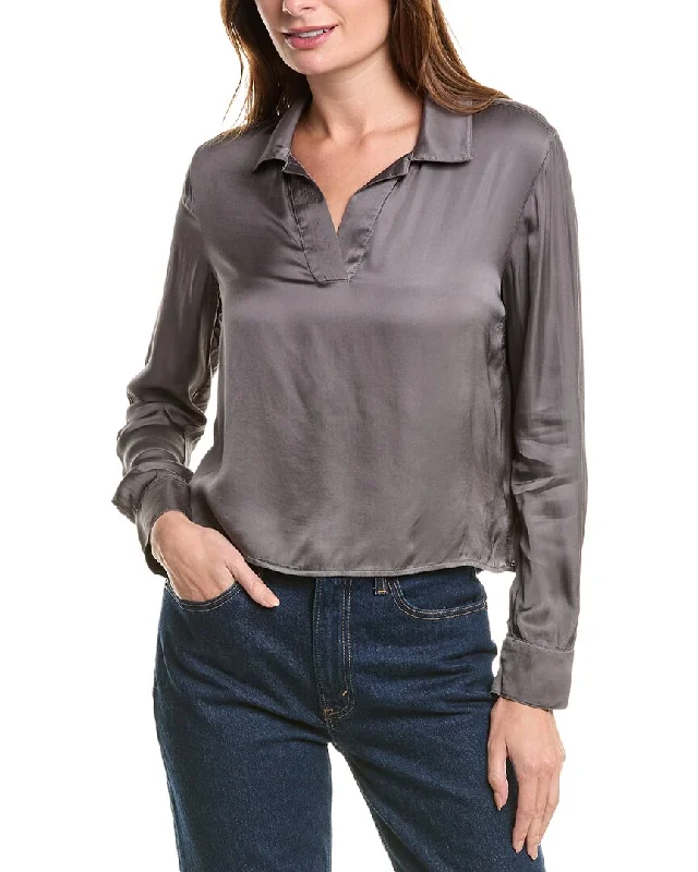 Bella Dahl Wide Placket Pullover Best sweaters for layering