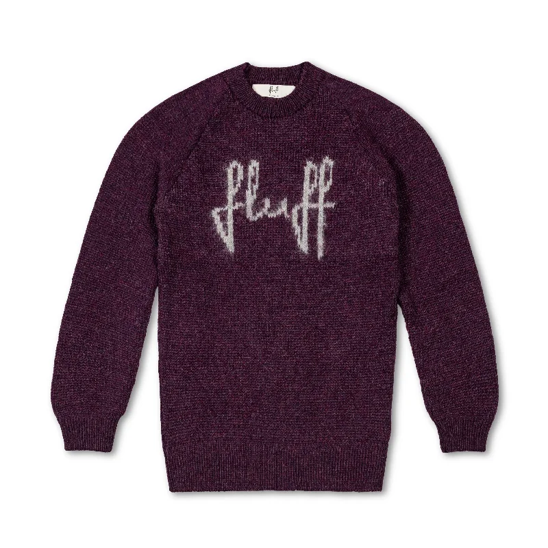 Fluff Logo Crewneck Raglan Sweater Must-have sweaters for this season