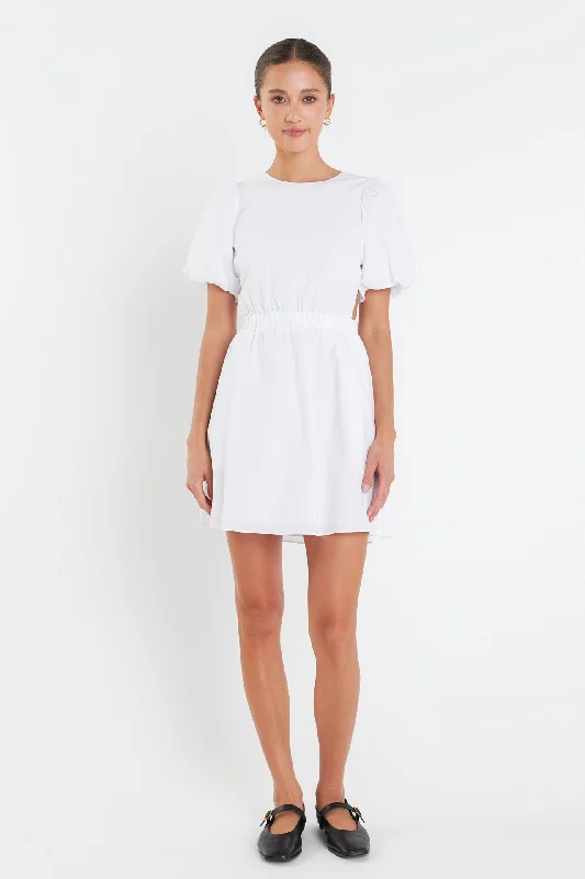 Cut-Out Poplin Mini Dress ASOS mini dresses