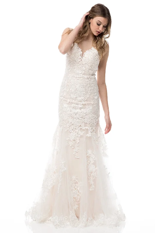 TTW1641 Lace Train Dress