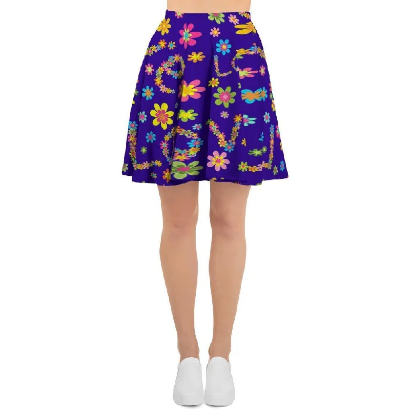 Abstract Floral Hippie Women's Skirt Cocktail unclassified skirts