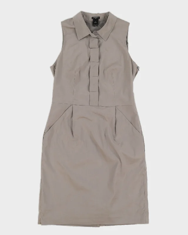 Ann Taylor Grey Midi Dress - M Expensive midi dresses