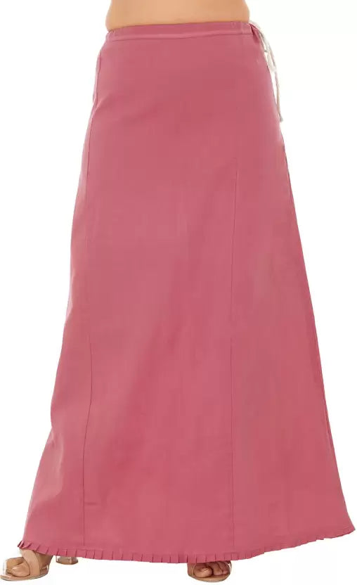 Attractive Baby Pink Color Cotton Readymade Petticoat For Women Office unclassified skirts