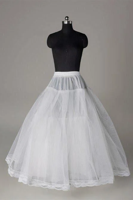 Fashion A Line Wedding Petticoat Accessories White Floor Length DMP3 Travel unclassified skirts