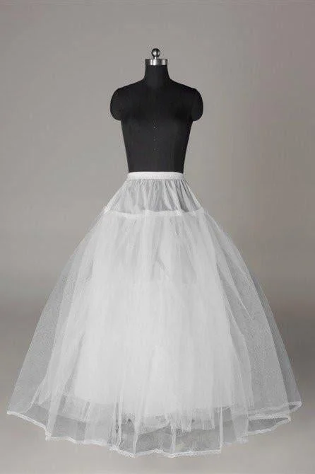 Fashion Ball Gown Wedding Petticoat Accessories White Floor Length DMP10 Ruched unclassified skirts