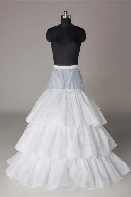 Fashion Wedding Petticoat Accessories Layers White Floor Length DMP14 Mesh unclassified skirts