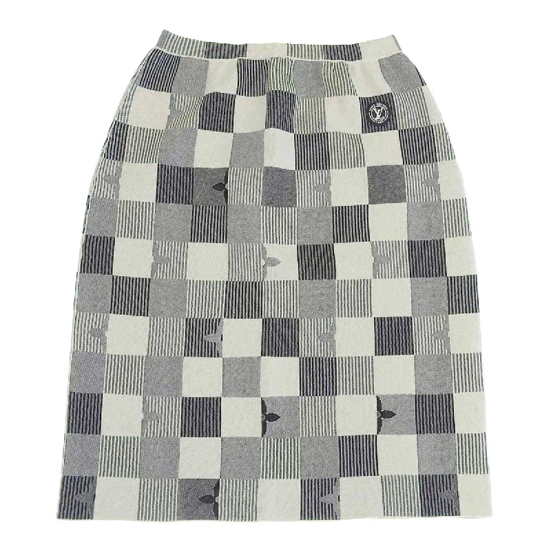 Louis Vuitton Monogram Damier Knit Skirt Elegant unclassified skirts