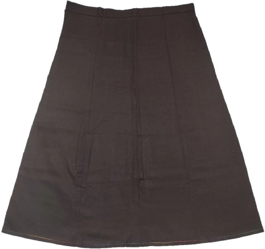 Appealing Brown Colored Cotton Readymade Petticoat For Women Popular unclassified skirts