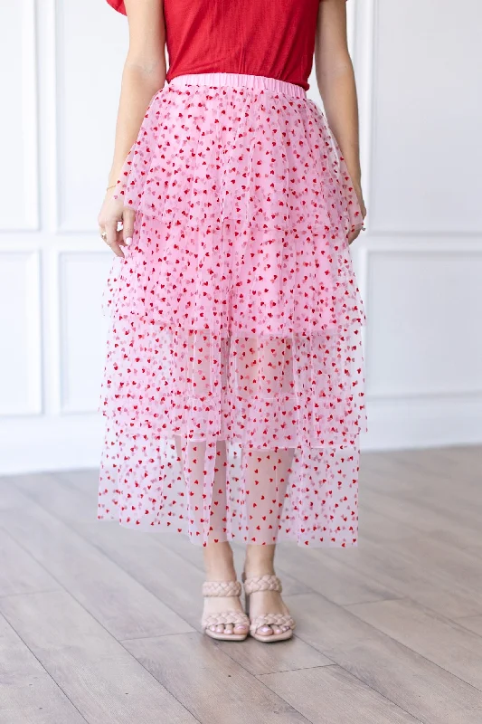 Love-Struck Pink Tulle Midi Fashion Nova midi dresses