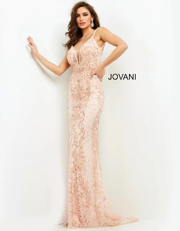 Jovani 62908 Long Spaghetti Strap Prom Dress Women's trendy maxi dresses sale