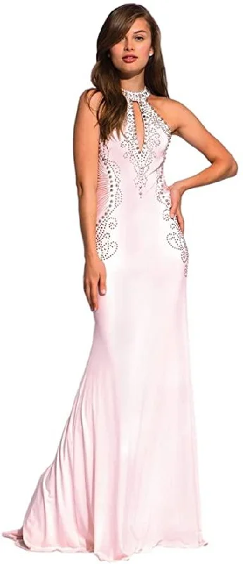 Jovani 89892 Prom Long Halter Fitted Formal Dress Prom maxi dresses