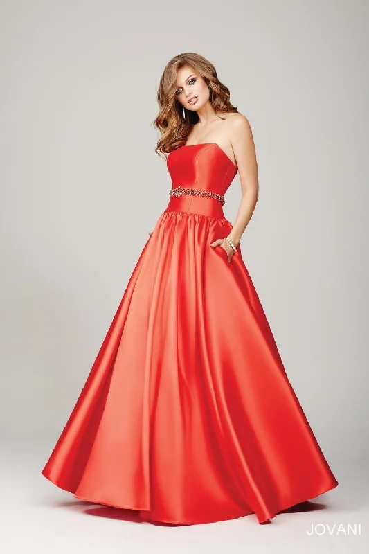 Jovani 34040 Strapless Long Prom Dress Hot new arrivals in maxi dresses