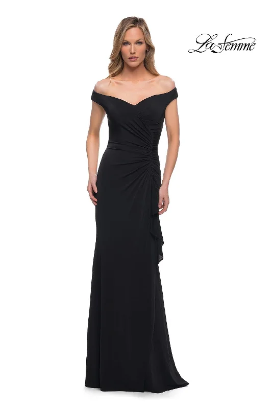 La Femme - 29925 Off Shoulder Sheath Evening Dress Fall party dresses