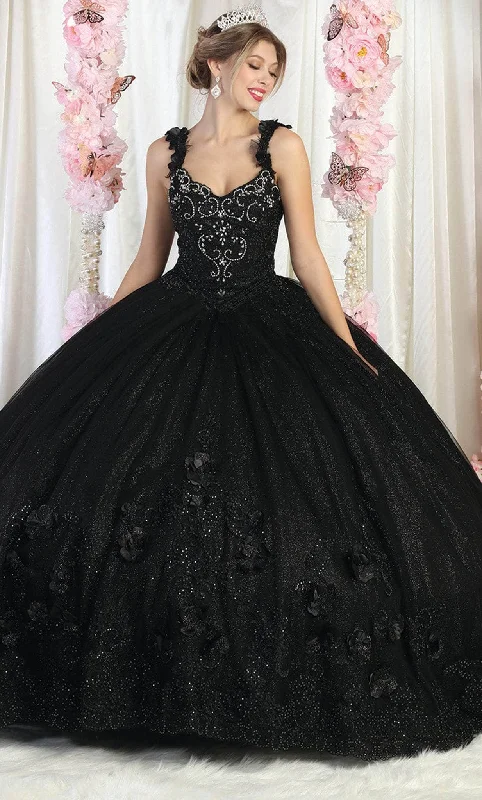 May Queen LK180 - Floral Applique Quinceanera Ballgown Garden party dresses