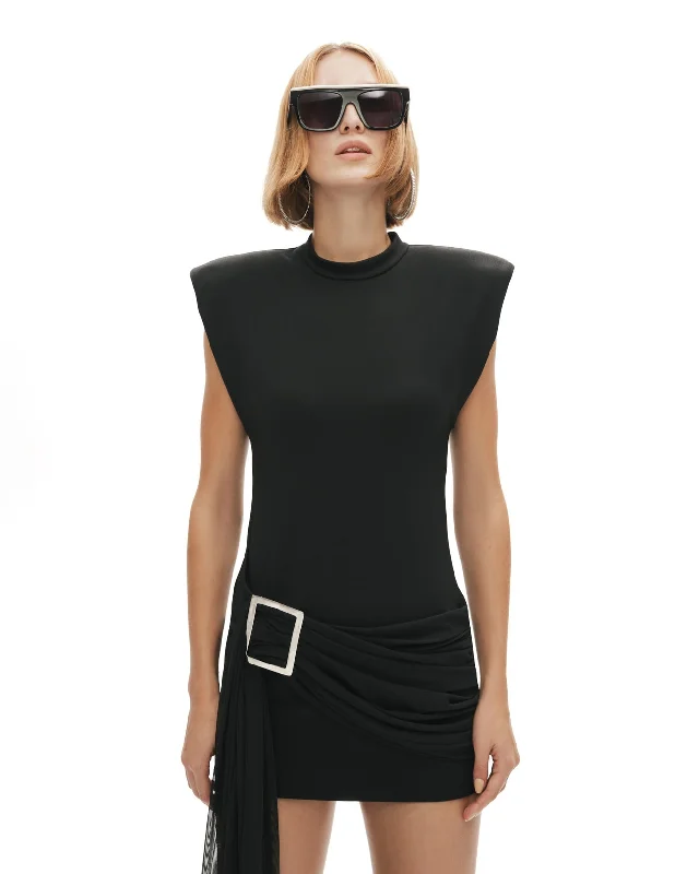 Agent of Chaos Dress in Black Velvet unclassified dresses