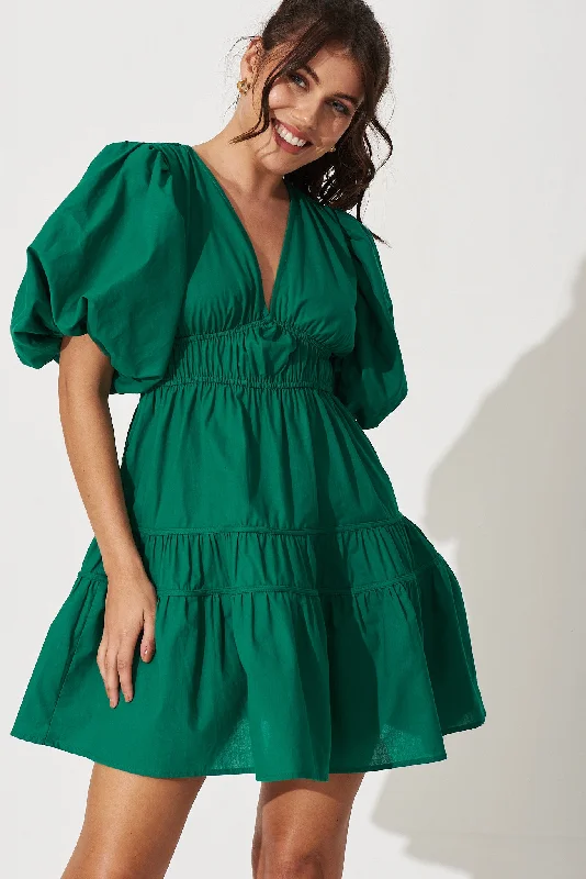 Amarusso Dress In Green Cotton Everyday wear unclassified dresses