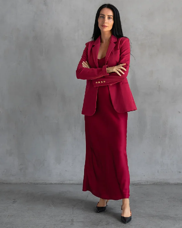 Basic Lennon Zipslip™️ Dress Bordeaux Unique unclassified dresses