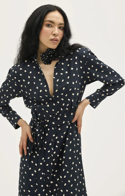 Black Dianora Cotton Dress Chic unclassified dresses