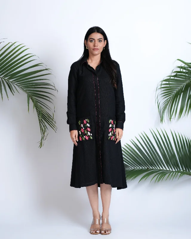 Botanical Noir Dress Travel unclassified dresses