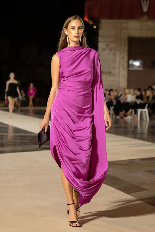 Draped sleeveless gown Stylish unclassified dresses