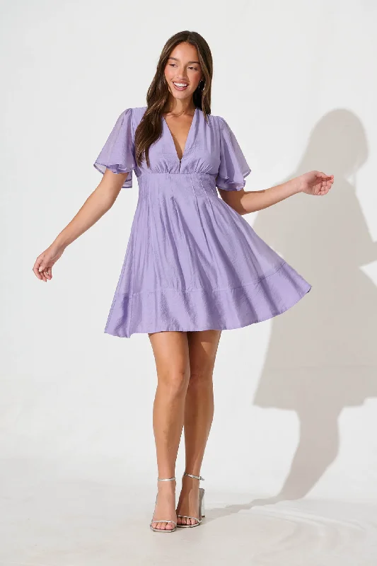 Dream Dress In Lilac Bold pattern unclassified dresses