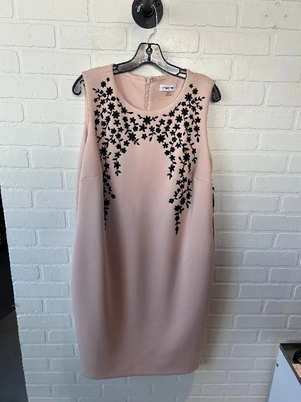 Dress Work By Calvin Klein In Peach, Size: L Vacation unclassified dresses