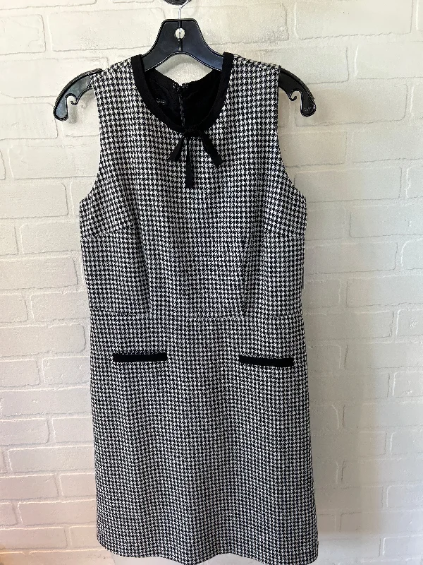 Dress Work By Talbots In Black & White, Size: M Preppy unclassified dresses