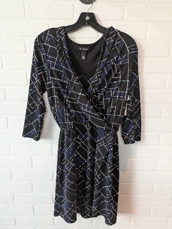 Dress Work By White House Black Market In Black & Blue, Size: Xs Wrap unclassified dresses