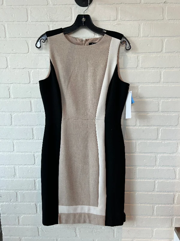 Dress Work By White House Black Market In Black Tan, Size: S Wedding guest unclassified dresses