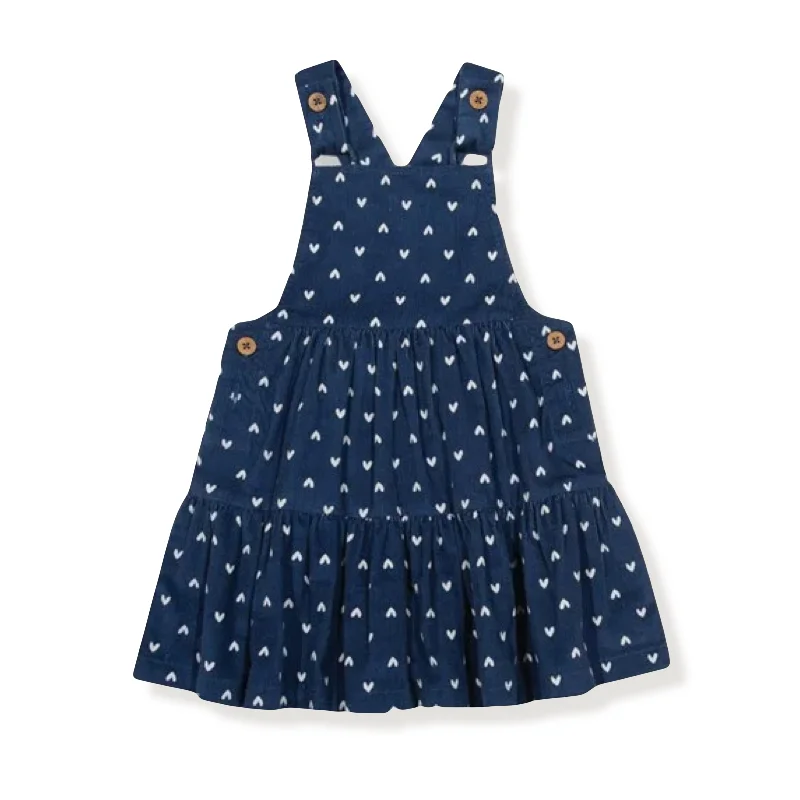 Girls Organic Sweetheart Pinafore Dress Printed unclassified dresses