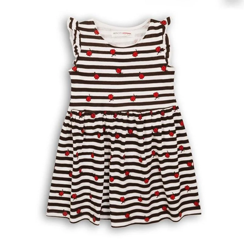 Girls Stripe Jersey Dress Gothic unclassified dresses