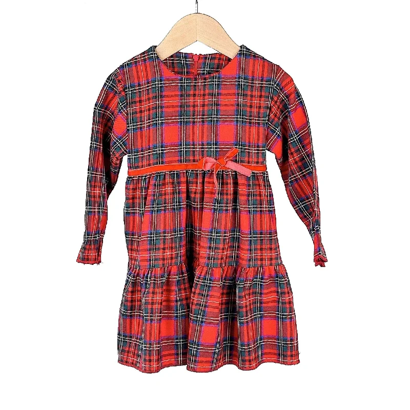 Girls Tartan Dress Monochrome unclassified dresses