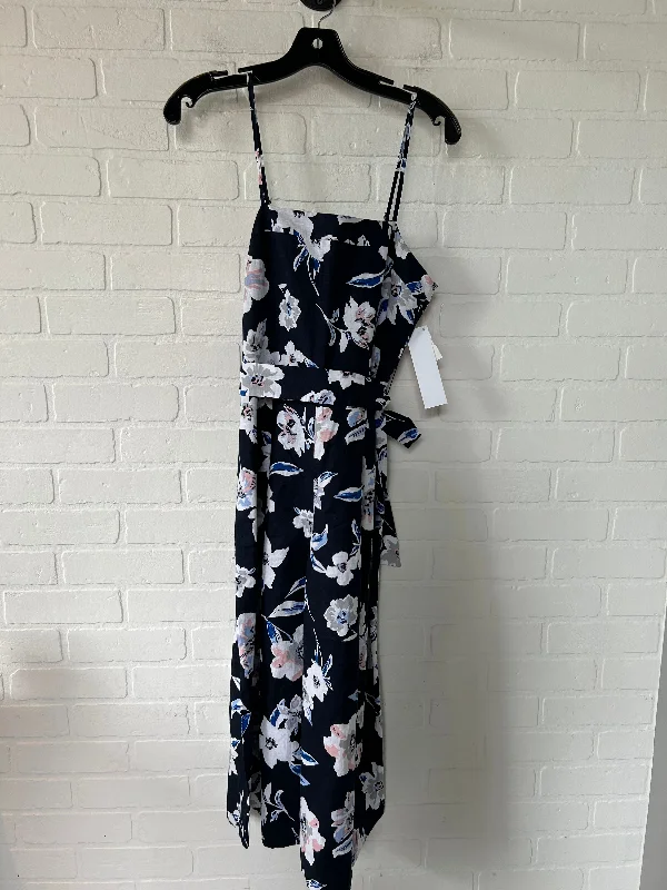 Jumpsuit By Banana Republic In Blue & White, Size: Xs Off-shoulder unclassified dresses