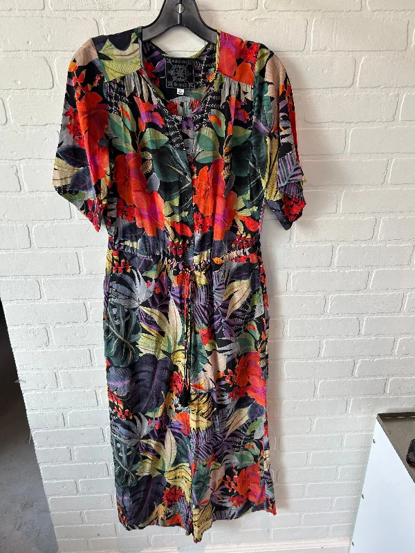 Jumpsuit By Johnny Was In Black & Orange, Size: Xs Pastel unclassified dresses