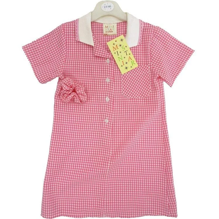 Pink Gingham Dress Designer unclassified dresses