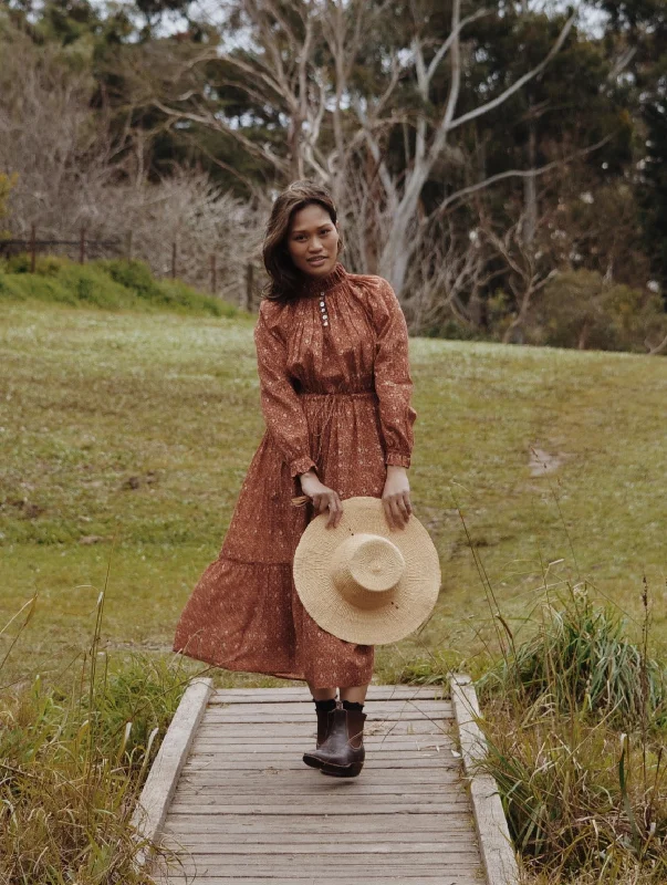 PRAIRIE DRESS ANTIQUE RUST Long unclassified dresses