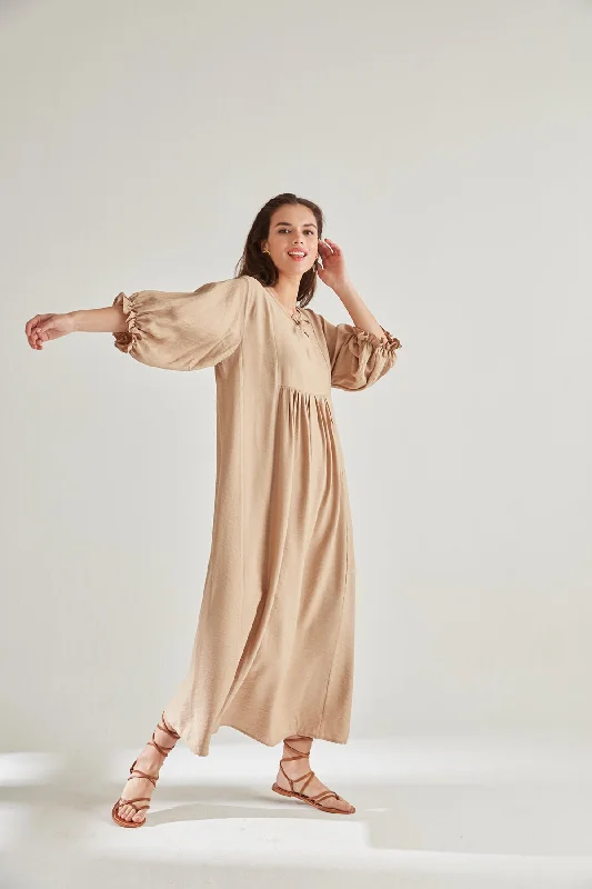 Seoul Beige Dress Mesh unclassified dresses