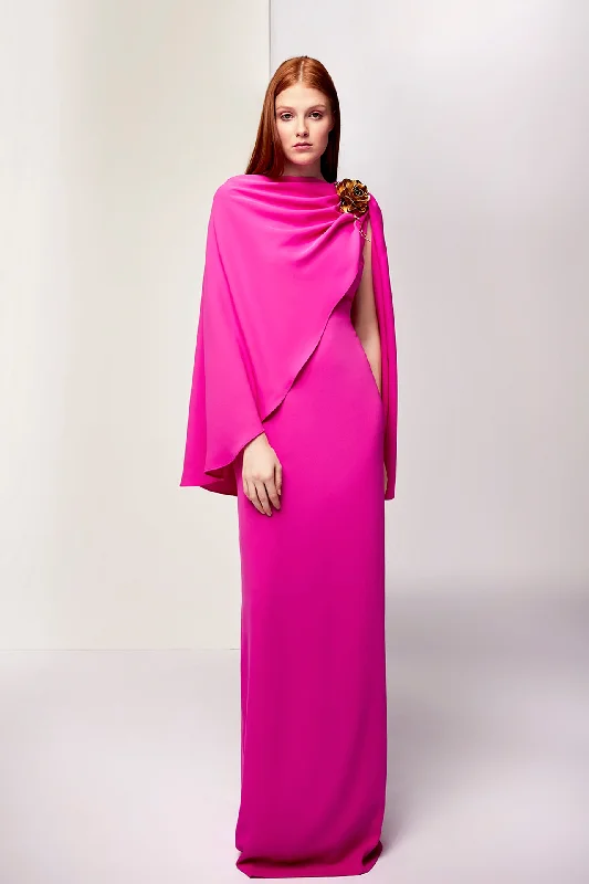 Sleeveless fitted waistline dress with scarf Cocktail unclassified dresses