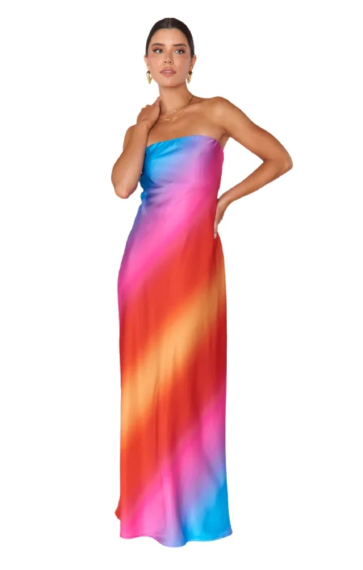 Taylor Tube Dress Sunset Ombre Off-shoulder unclassified dresses