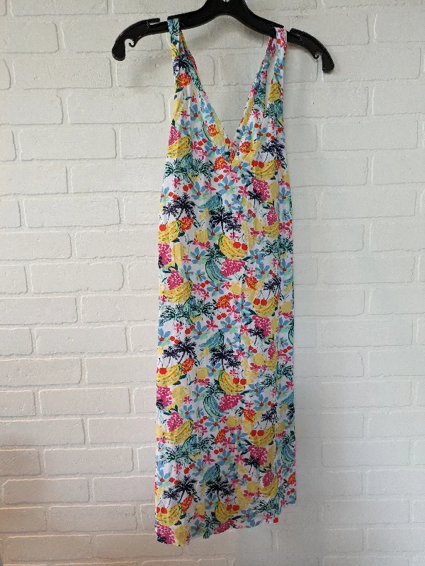 Floral Dress Casual Short Loft, Size M Satin floral dresses