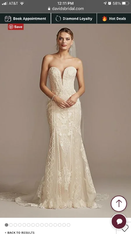 Oleg Cassini Beaded Scroll and Lace Lace Bodycon Dress