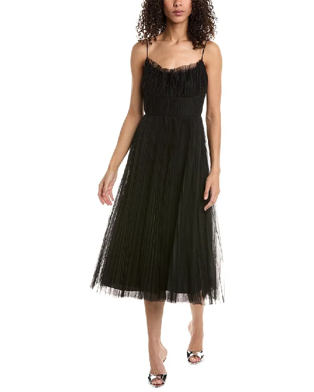 ML Monique Lhuillier Tulle Midi Dress Midi Skirt Outfit